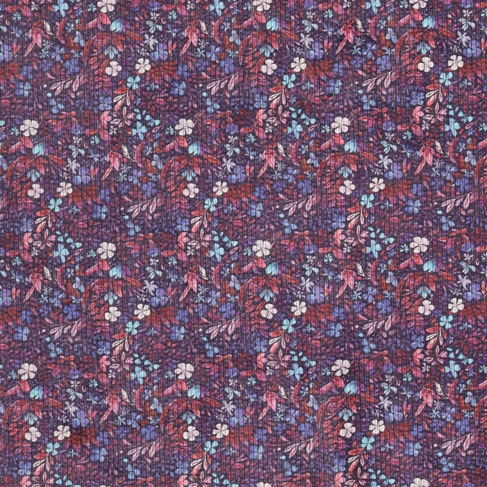 22242 Digi Flowers Printed Cord