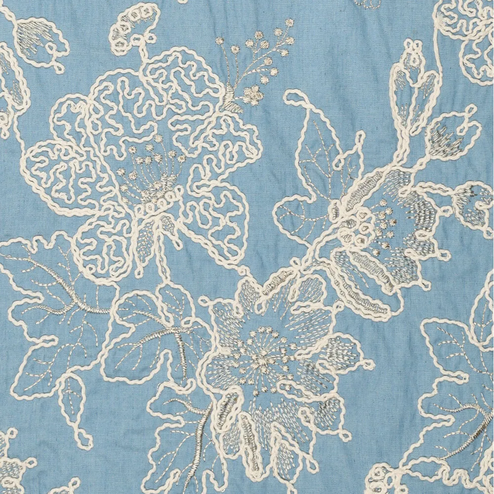 21926 Flora Embroidery Denim