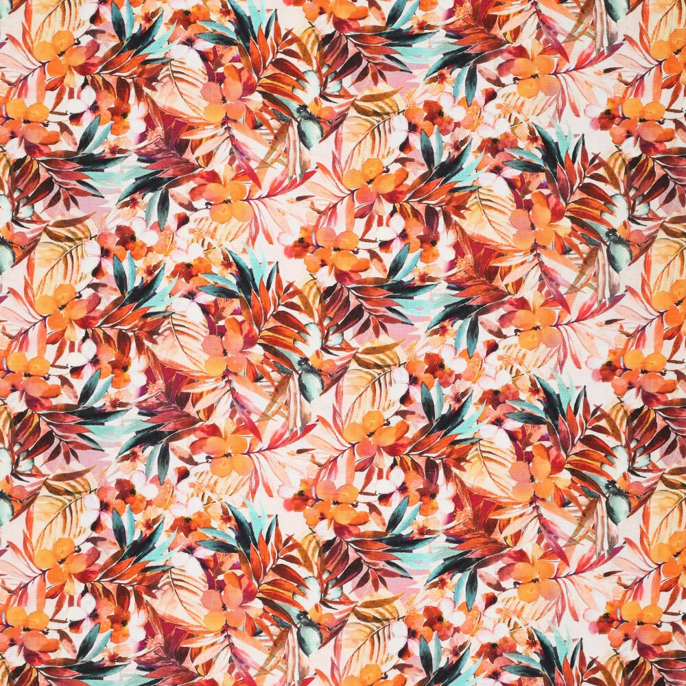 20650 Digi Tropical Florals Linno