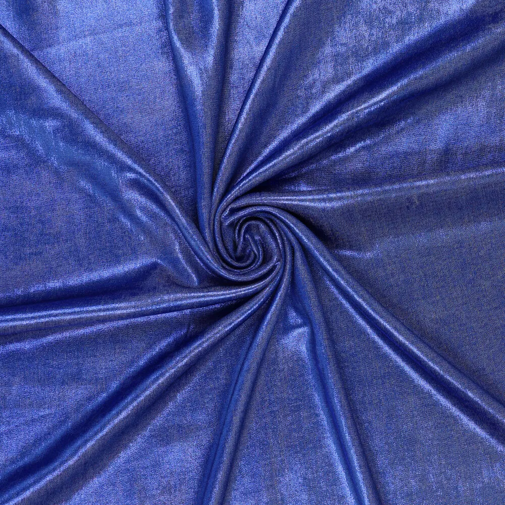 Shiny Denim Blusenstoff Jeansoptik blau Polyester Viskose
